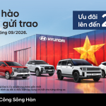 Khuyến Mãi Hyundai Tháng 9/2026: Ưu Đãi Lên Đến 220 Triệu Đồng Tại Hyundai Sông Hàn